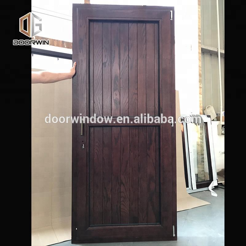 DOORWIN 2021Super September Purchasing Exterior solid oak door with built in shutter by Doorwin on Alibaba