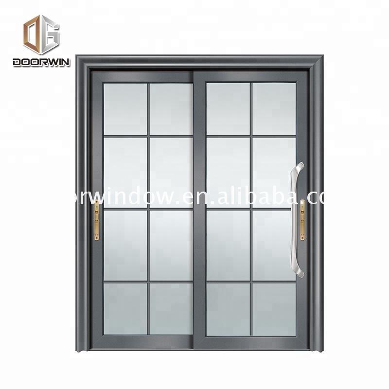 DOORWIN 2021Super September Purchasing Metal glass double doors exterior glazing door with venetian blinds