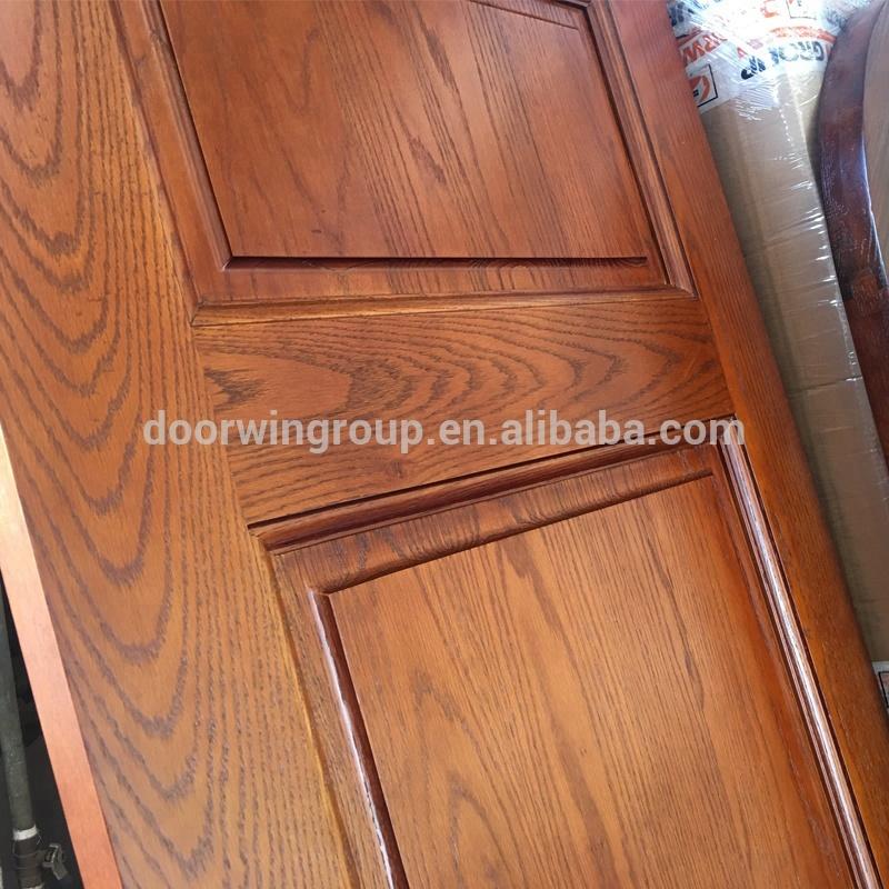 DOORWIN 2021Super September Purchasing Safety wooden door design round top entry residential solid wood door by Doorwin on Alibaba
