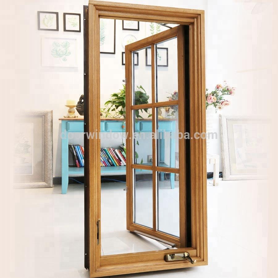 DOORWIN 2021Super September Purchasing USA NAMI Certification Wood Clad Aluminum Casement Windows with Grids Single Crank Open Windows by Doorwin