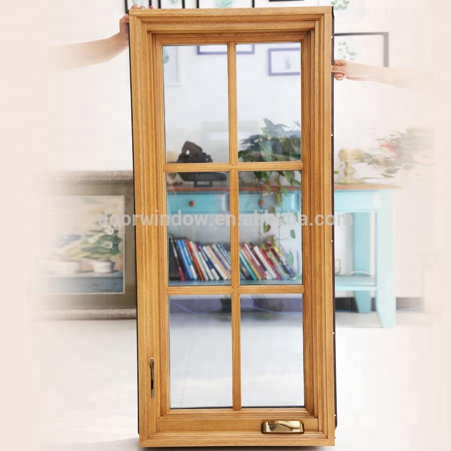 DOORWIN 2021Super September Purchasing USA NAMI Certification Wood Clad Aluminum Casement Windows with Grids Single Crank Open Windows by Doorwin