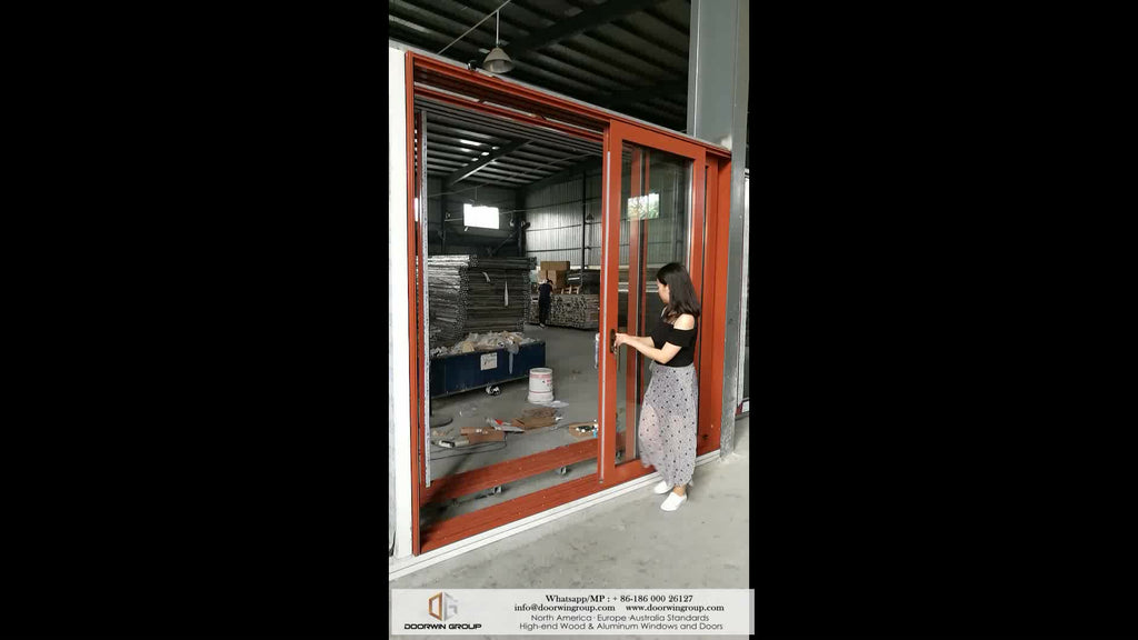 Doorwin 2021system-Aluminum sliding thermal break door stacker doors