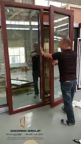 DOORWIN 2021NewYork Wood framed glass wood exterior doors with transom by Doorwin on Alibaba