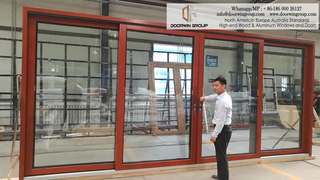 DOORWIN 2021Powder coated sliding door aluminum frame glass plexiglass doors by Doorwin on Alibaba