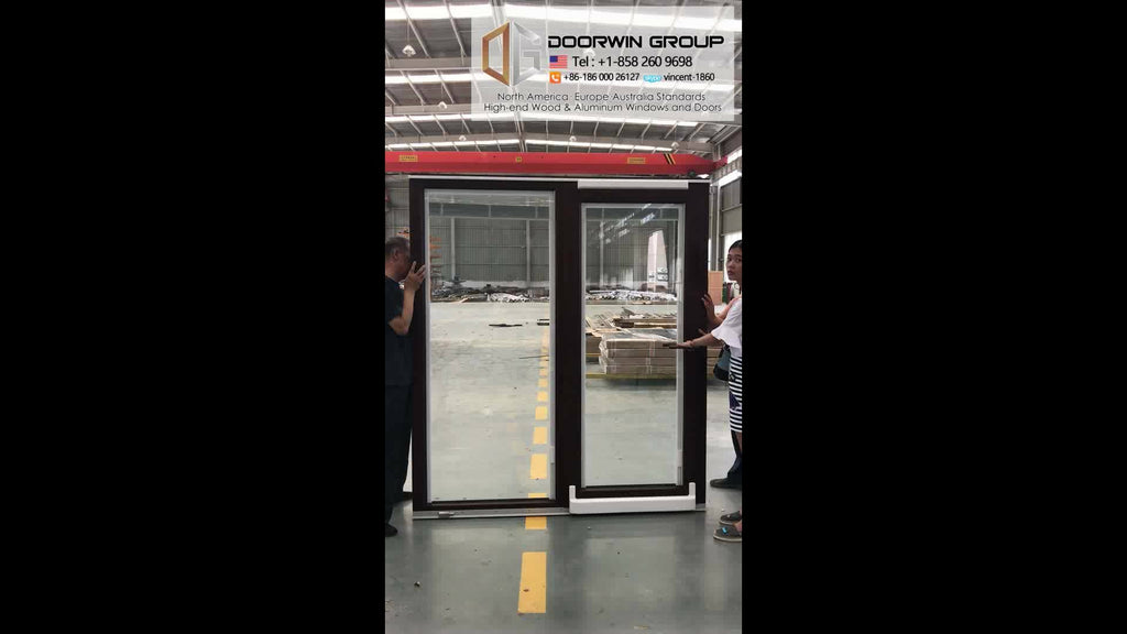 Doorwin 2021Aluminum sliding doors accordion door with toughened glazing and window