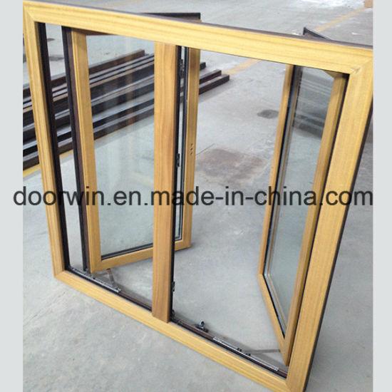 DOORWIN 2021Teak Clad Thermal Break Aluminum Window with Double Glass by Igcc SGCC - China Casement Window, Glass Window
