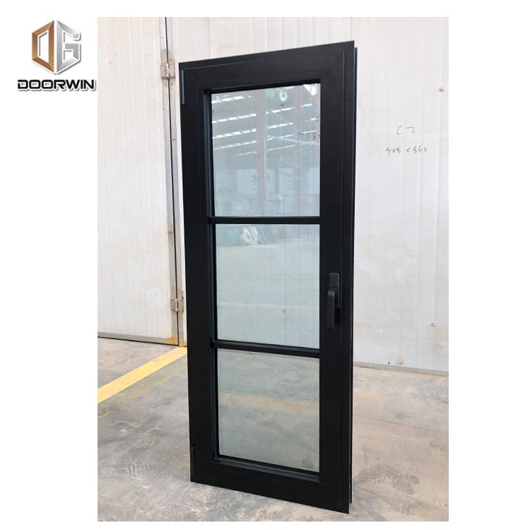 DOORWIN 2021Tempered glass casement window swing and hinged windows ss grill design by Doorwin