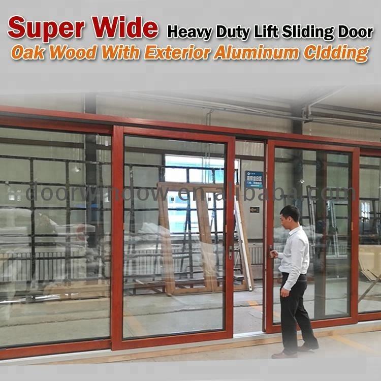 DOORWIN 2021Texas Garage door design aluminum sliding lock frosted glass glazed fireproof by Doorwin on Alibaba