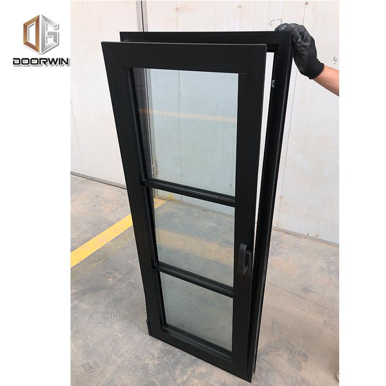 DOORWIN 2021Texas durable aluminum double glazed hinged window aluminum profile channel window