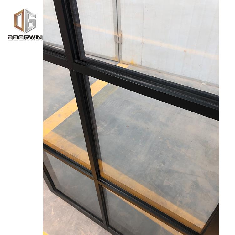 DOORWIN 2021Texas durable aluminum double glazed hinged window aluminum profile channel window