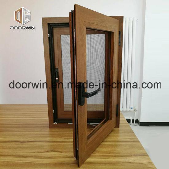 DOORWIN 2021Thermal Break Aluminum Tilt & Turn Window Powder Coating Techniques Aluminum Clad Solid Oak Wood Window - China Casement Window, Aluminum Window