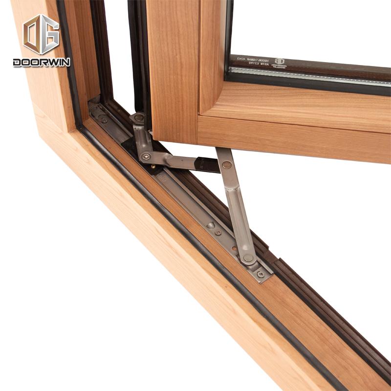 Doorwin 2021-Aluminum clad wood window with tempered glass windows style by Doorwin