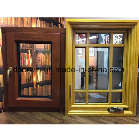 DOORWIN 2021Tilt Turn Window, Oak Wood Window with Exterior Aluminum Cladding, Fitted with Hidden Hinges - China Bronze Swing Window, Novel Design Swing Window