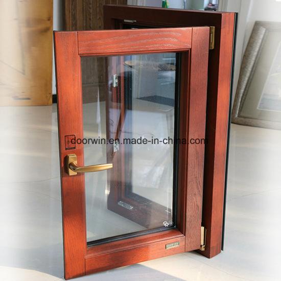 DOORWIN 2021Tilt and Turn Oak Wood Window with Exterior Aluminum Cladding - China Tilt and Turn Window, Casement Window