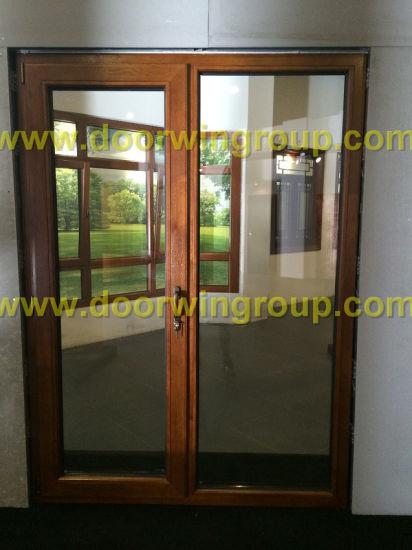 DOORWIN 2021Timber Aluminum Patio Door, Double/Triple Glazing Tempered Glass Door, High Quality Wood Aluminum Hinged Door - China Wood Clad Alu Door, Alu Clad Wood Glass Door