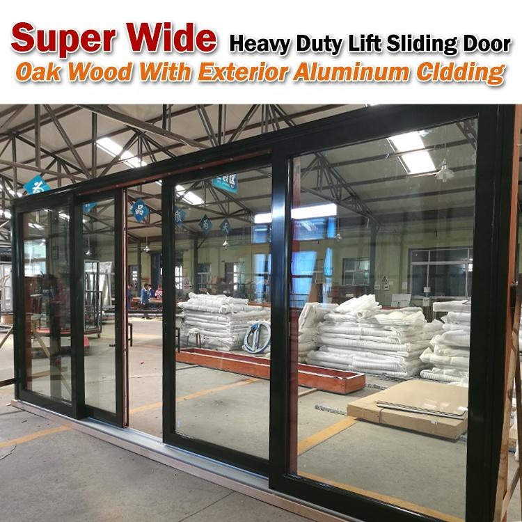 DOORWIN 2021Timber and aluminum clad Double glazed sliding windows and doors solid wood slider doorby Doorwin on Alibaba