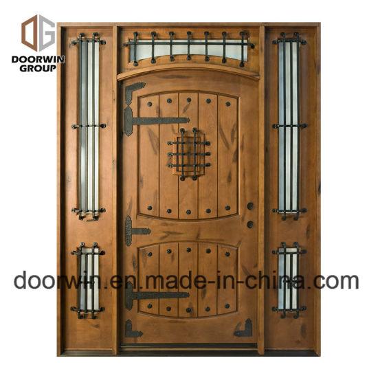DOORWIN 2021Top Iron Clavos Design Antique Arched Doors Wood Exterior Doors for a House - China Entry Door, French Entry Door