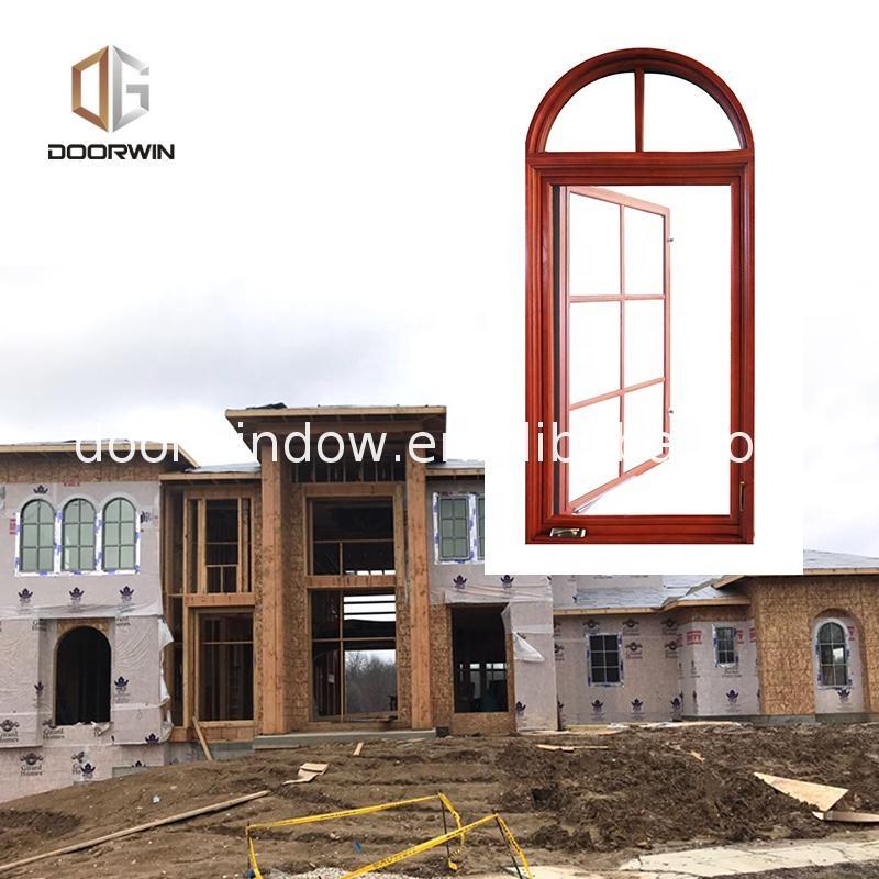 DOORWIN 2021Top arch window timber windows soundproof picture aluminum round open by Doorwin on Alibaba