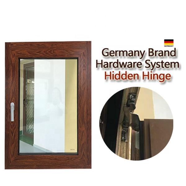 DOORWIN 2021Toronto hot sale energy efficient toughened glass aluminium tilt & turn window