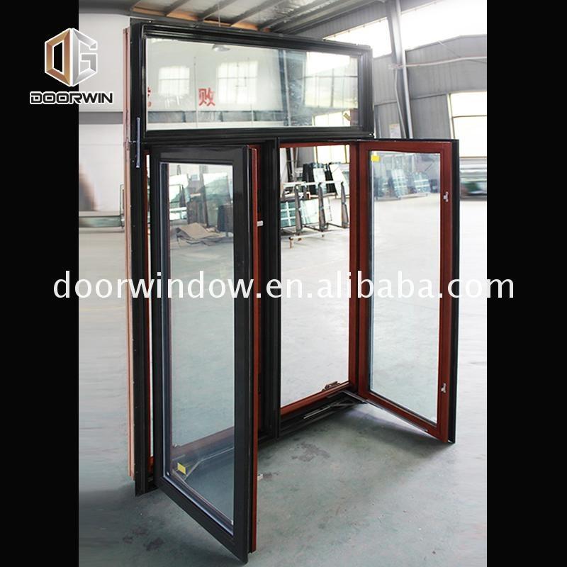 DOORWIN 2021Triple glazed aluminium timber wood crank windows with factory price by Doorwin on Alibaba