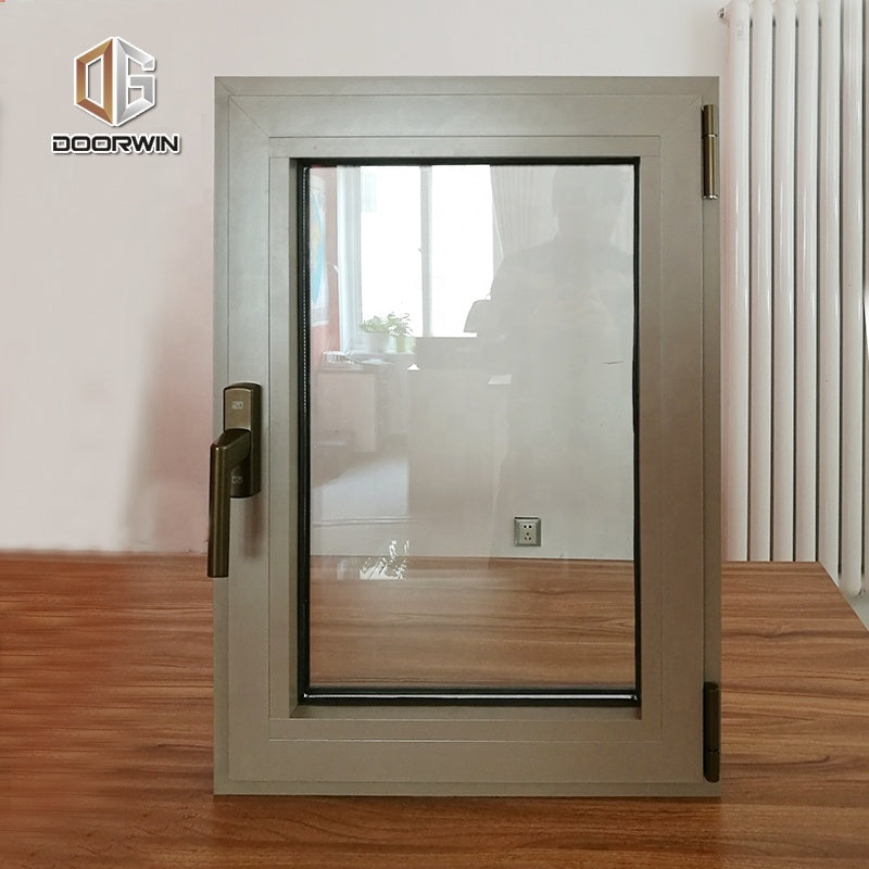 Doorwin 2021China factory supplied top quality windows brown outside inside heat insulation tilt and turn window