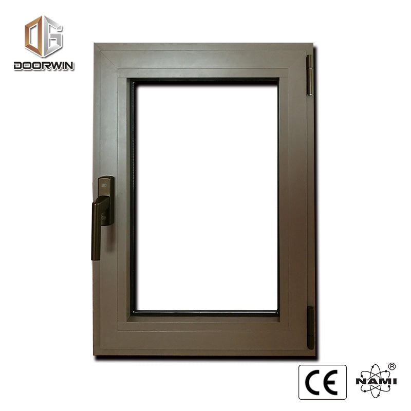 Doorwin 2021China factory supplied top quality windows brown outside inside heat insulation tilt and turn window