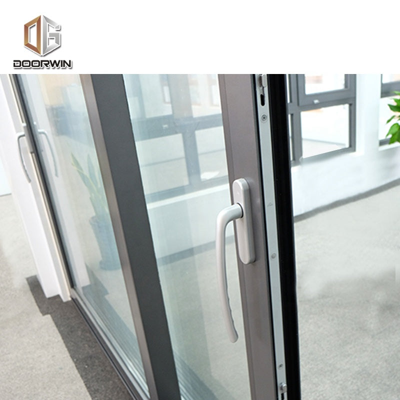 Doorwin 202110 years warranty commercial system exterior double pane sliding glass door
