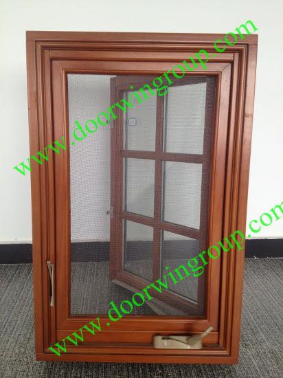 DOORWIN 2021USA Most Popular Wood Aluminum Casement Window with Transom - China Aluminum Wood Window, Wood Casement Window