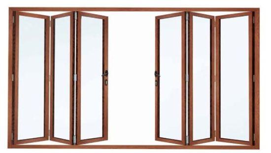 DOORWIN 2021USA Quality Wood/Aluminum Bifold Glass Windows for Villa - China Wood/Aluminum Bifold Glass Window, Wood/Aluminium Bifold Glass Pane Window