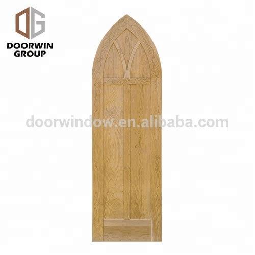 DOORWIN 2021USA oak teak alder cherry wood wooden oval interior glass circles main front entry door Solid wood interior carving doorsby Doorwin