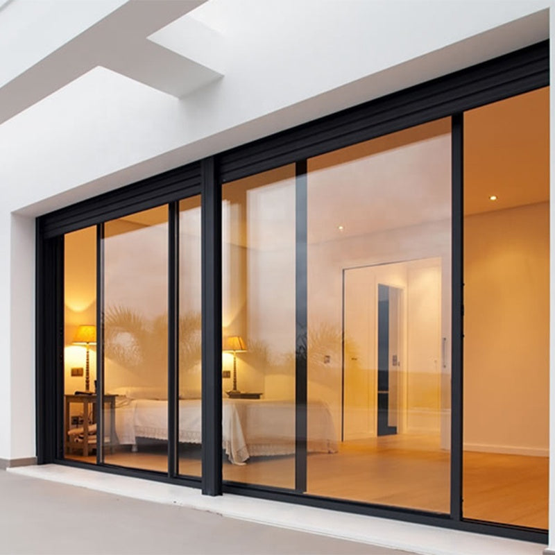 Doorwin 202110 years warranty commercial system exterior double pane sliding glass door