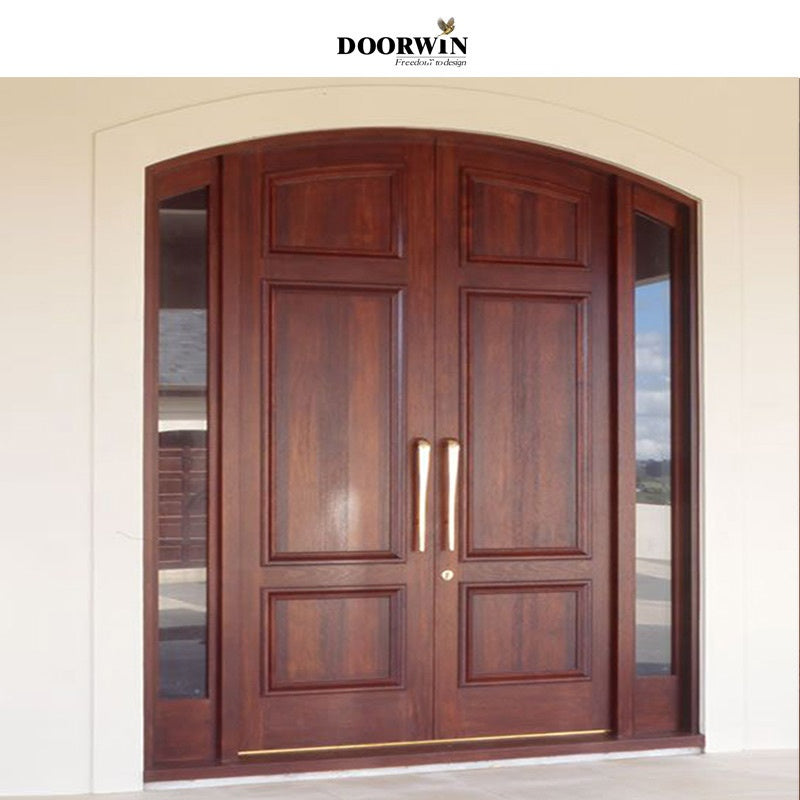 Doorwin 2021american wooden main door design TEAK OAK wood exterior door