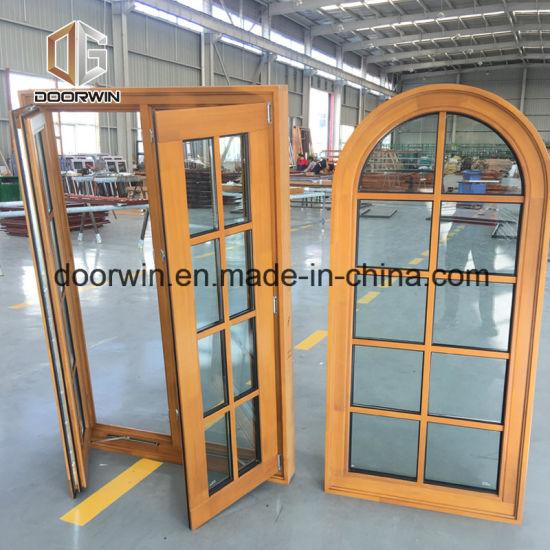 DOORWIN 2021Ultra-Large Full Divide Light Grille Windows, Grille Round-Top Casement Window - China Wood Window, Round Wood Window