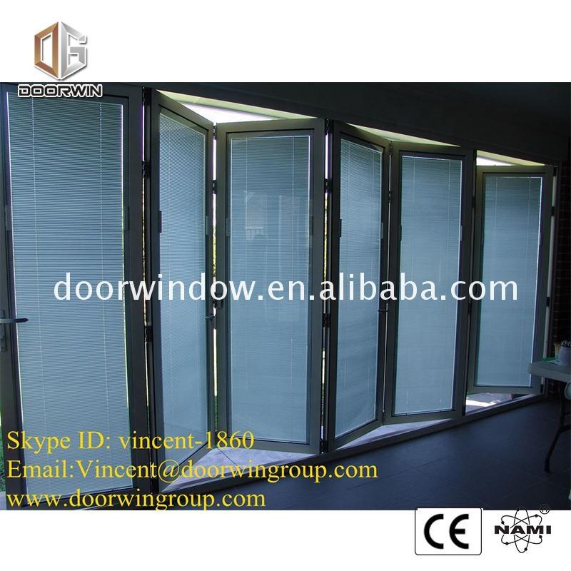 DOORWIN 2021Unbreakable folding glass doors triple glazing aluminium alloy bi windows and transparent door
