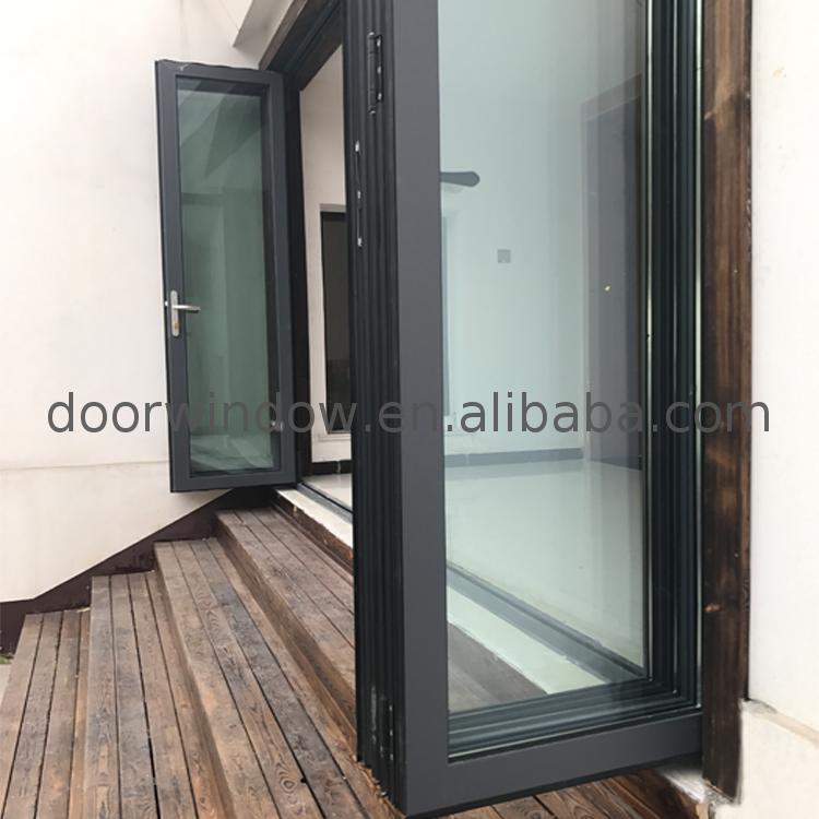 DOORWIN 2021Unique style aluminium sliding folding doors details glass door