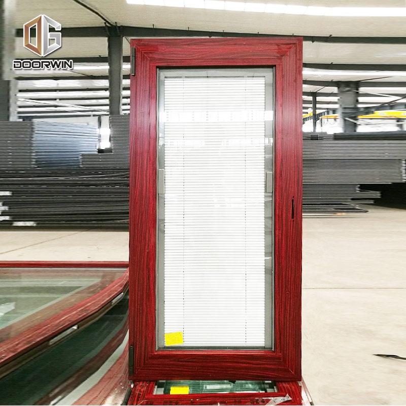 DOORWIN 2021Vancouver best wood effect double glazed extrudied energy saving aluminum windows