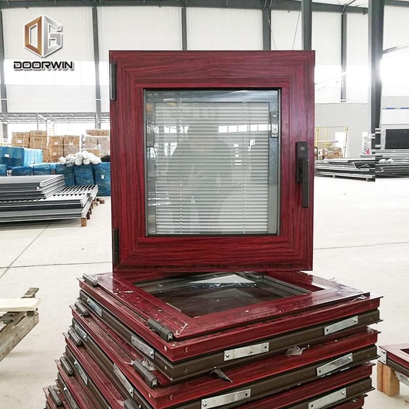 DOORWIN 2021Vancouver best wood effect double glazed extrudied energy saving aluminum windows