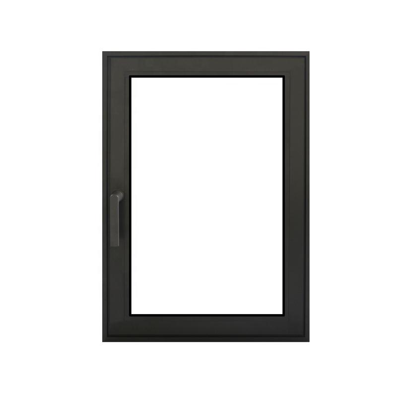 DOORWIN 2021Virginia best selling black modern aluminum profile tilt & turn windows made in China