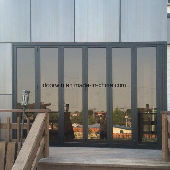 DOORWIN 2021Waterproof Patio Thermal Break Aluminum Glass Folding Door - China Folding Glass Door, Pella Folding Doors