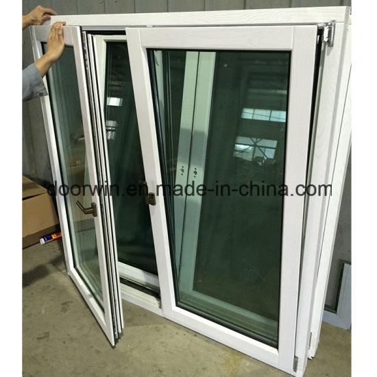 DOORWIN 2021White Color Timber Aluminum Windows for Canada Clients - China Timber Window, Timber Aluminum Window