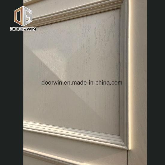 DOORWIN 2021White Oak Wood Interior Raised Panel Door - China Single Leaf Wooden Door, Half Glass Wooden Door