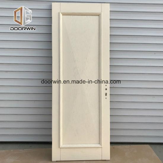 DOORWIN 2021White Solid Oak Wood Interior Raised Panel Door - China Wood Solid Wooden Door Fancy Door, 180 Degree Interior Glass Hinge Swing Door