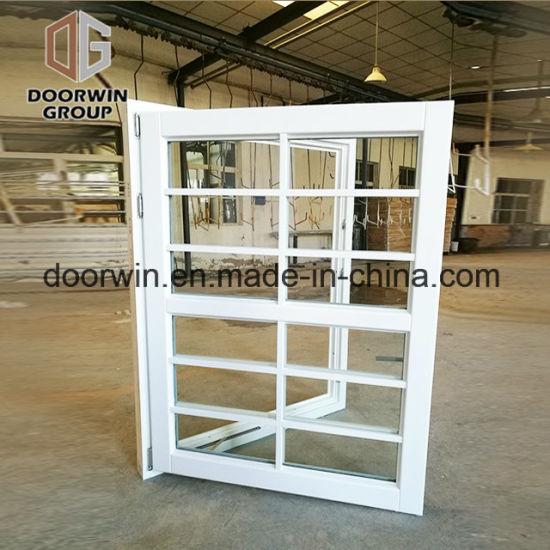 DOORWIN 2021White Stain Finish Color Casement Window with Decorative Grille\Images - China 3 Panels Aluminum Awning Window, As2047 Aluminum Awning Windows