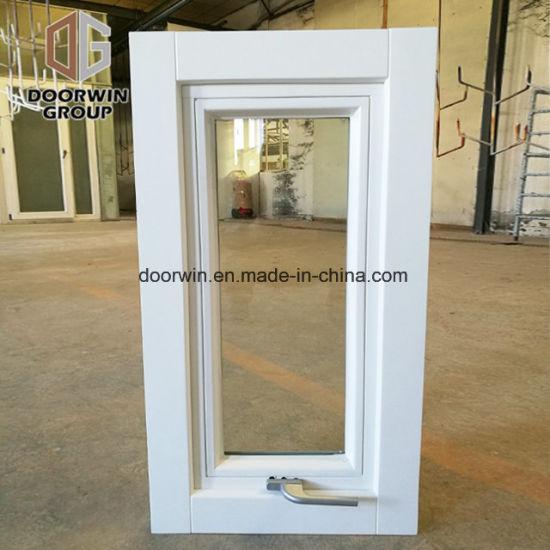 DOORWIN 2021White Stain Finish Color Window - China High Quality Awning Window with Hollow Glass, Opening Aluminum Awning Window