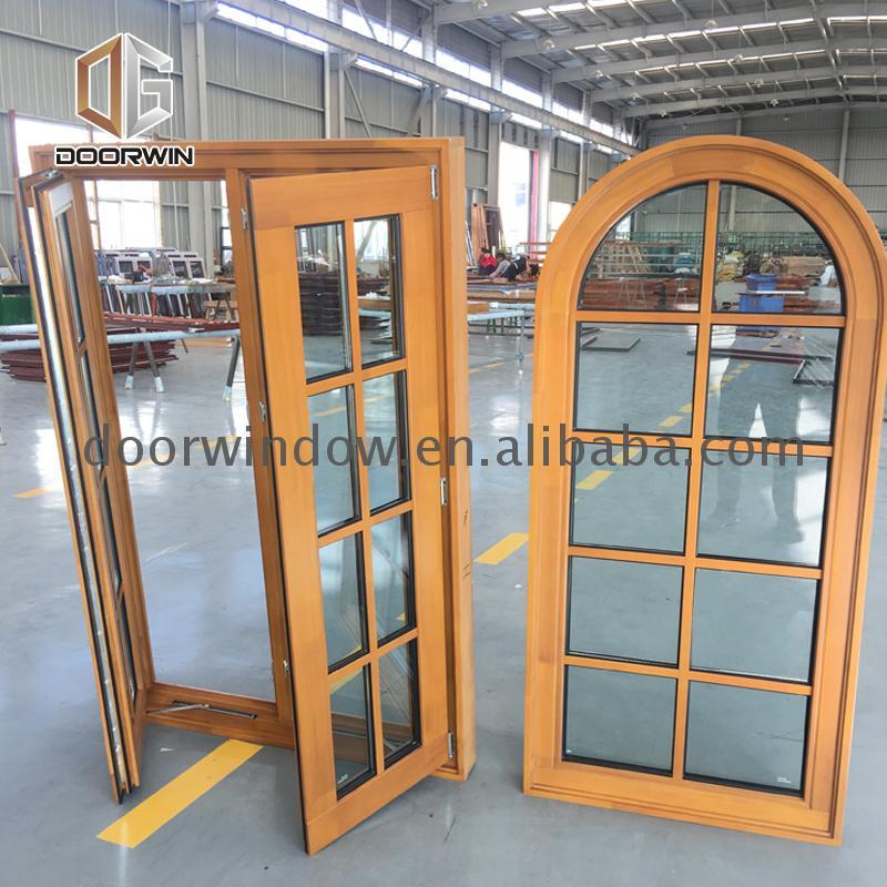 DOORWIN 2021Wholesale price eyebrow arch window double glazed windows curved glass replacement