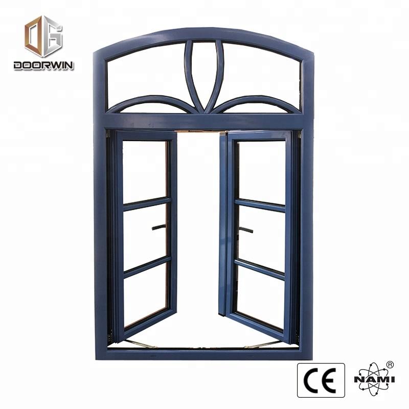 DOORWIN 2021Wood Cladding Aluminum Window With Colonial Bars For San Francisco California House by Doorwin