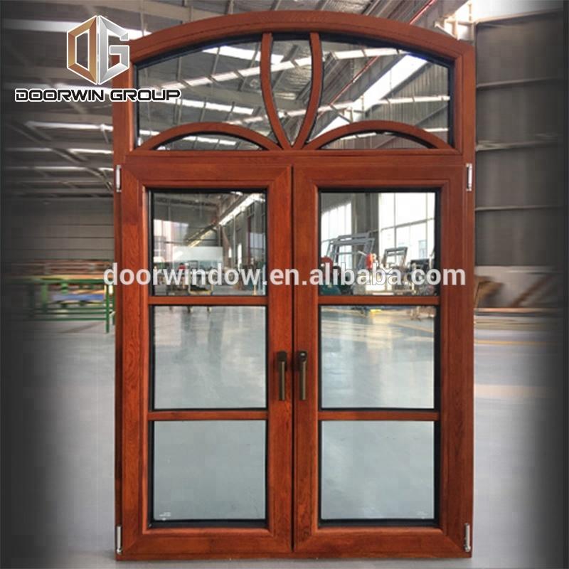 DOORWIN 2021Wood Cladding Aluminum Window With Colonial Bars For San Francisco California House by Doorwin