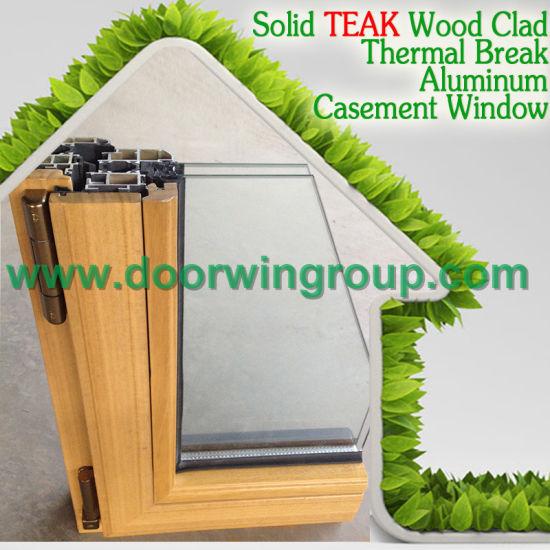 DOORWIN 2021Wood Color Aluminum Casement Window, European & American Casement Style Aluminium Wooden Window - China Aluminium Window, Wood Window