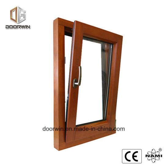 DOORWIN 2021Wood Grain Color Wood Aluminum Tilt and Turn Window - China Normal Aluminum Extrusion Tilt Turn Windows, Tint Glazing Swing Window