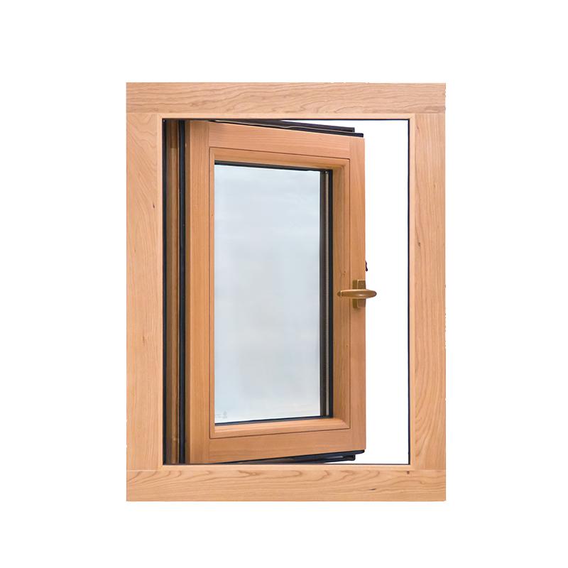 DOORWIN 2021Wood grain finish aluminum window awning casement